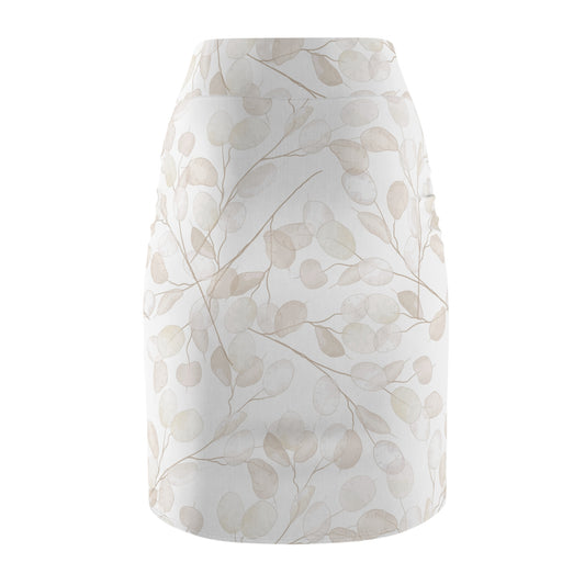 Elegant Floral Women's Pencil Skirt, Stylish Office Wear, Date Night Outfit image 1