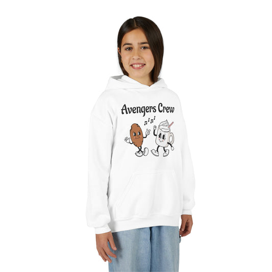 Youth Avengers Crew Hooded Sweatshirt, Boys Hoodie, Cute Sweatshirt Gift image 1