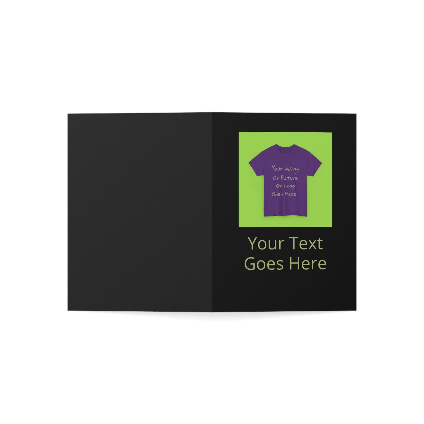 Personalize This Folded Greeting Cards With Your Photo &Text