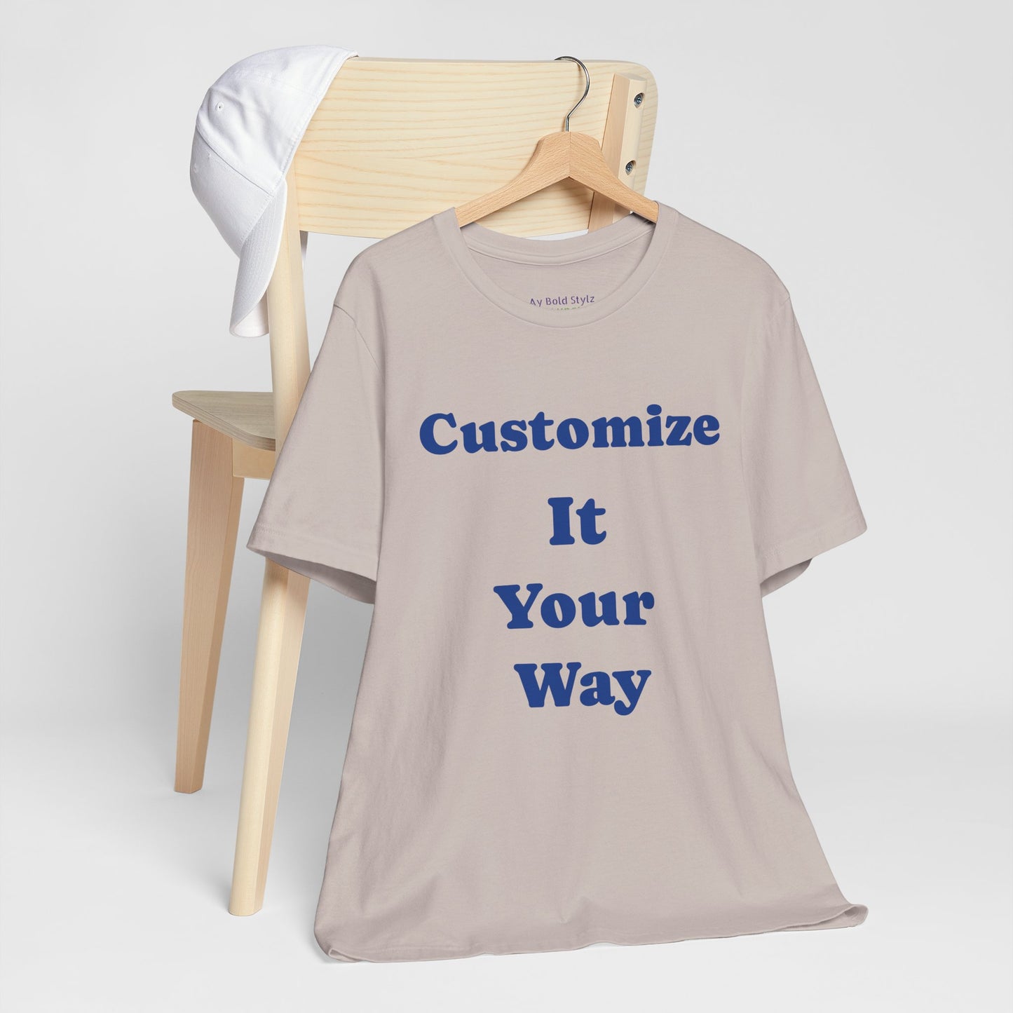 Customize Your Way Unisex Tee, Custom Graphic T-Shirt, Unique Gift for Him/Her image 14