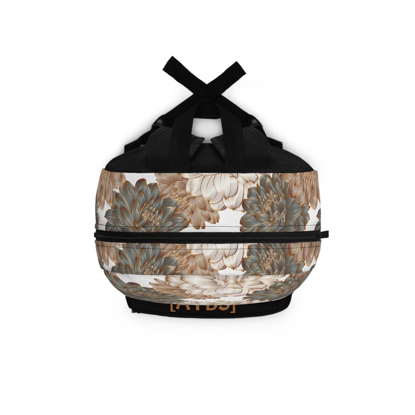 Vintage & Luxurious Backpack With Golden Flowers Design | Stylish Bag for Adults image 3