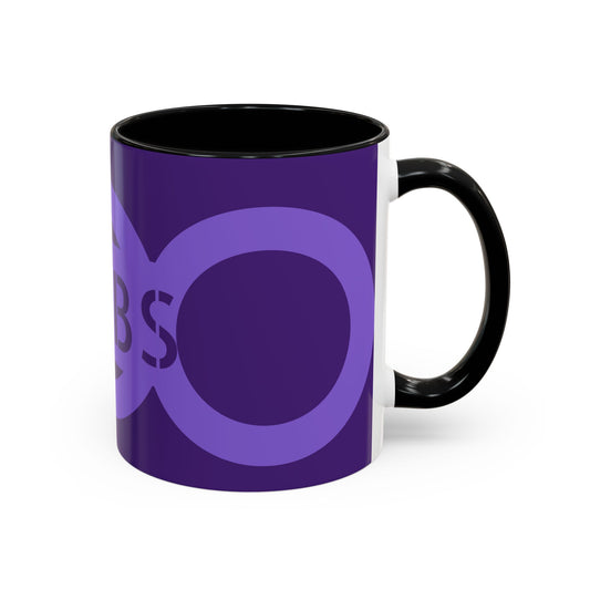 Purple Infinity Symbol Coffee Mug With AYBS Brand Awareness, Unique Home Decor image 1