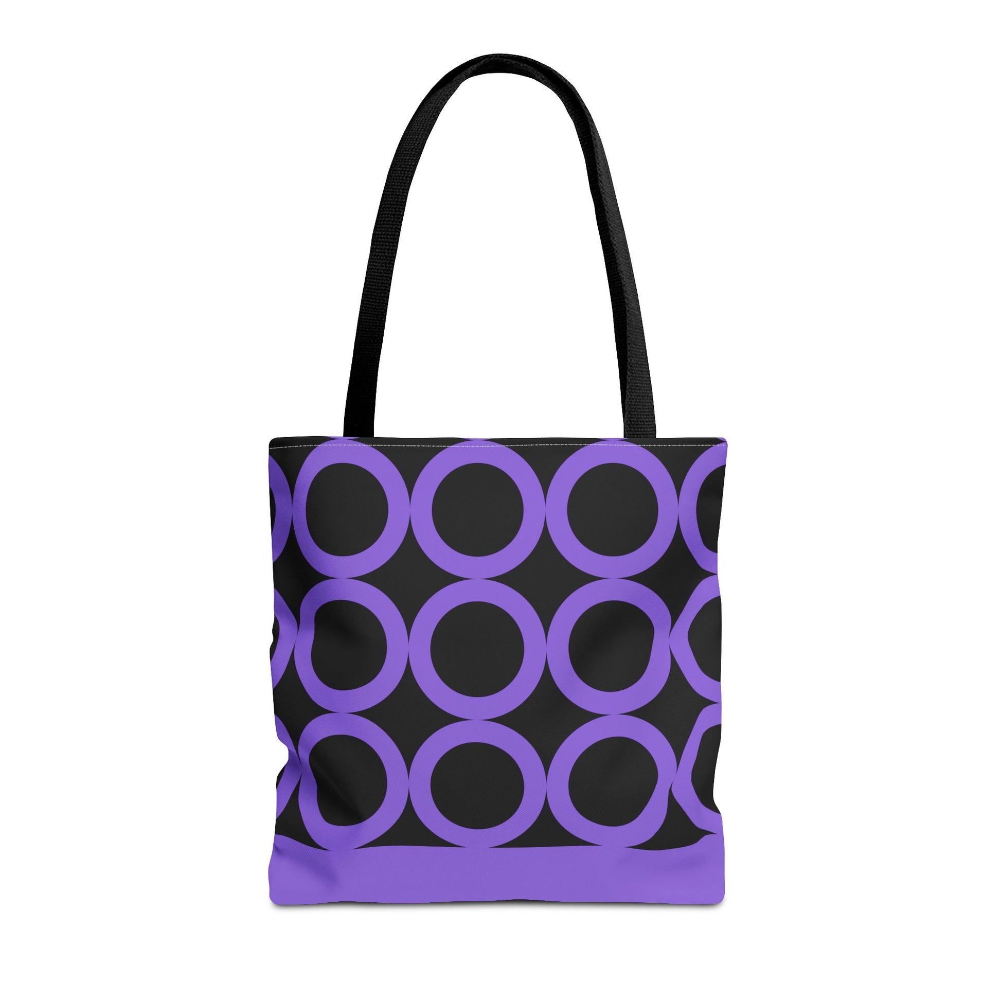 Chic Purple Circle Tote Bag image 5
