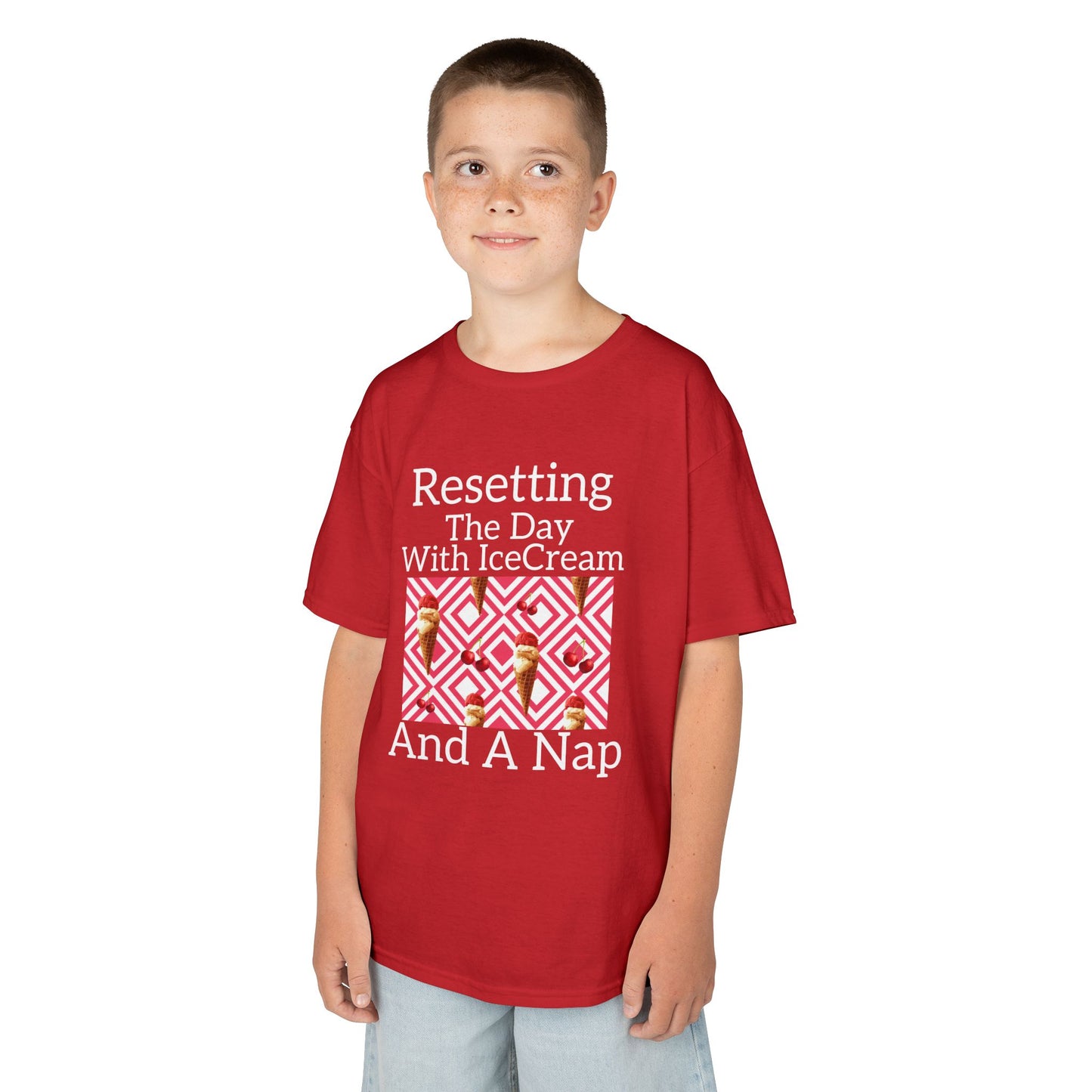 Kids Ice Cream Tee | Fun T-Shirt for Playtime, Bedroom, Birthdays,Vacations image 5