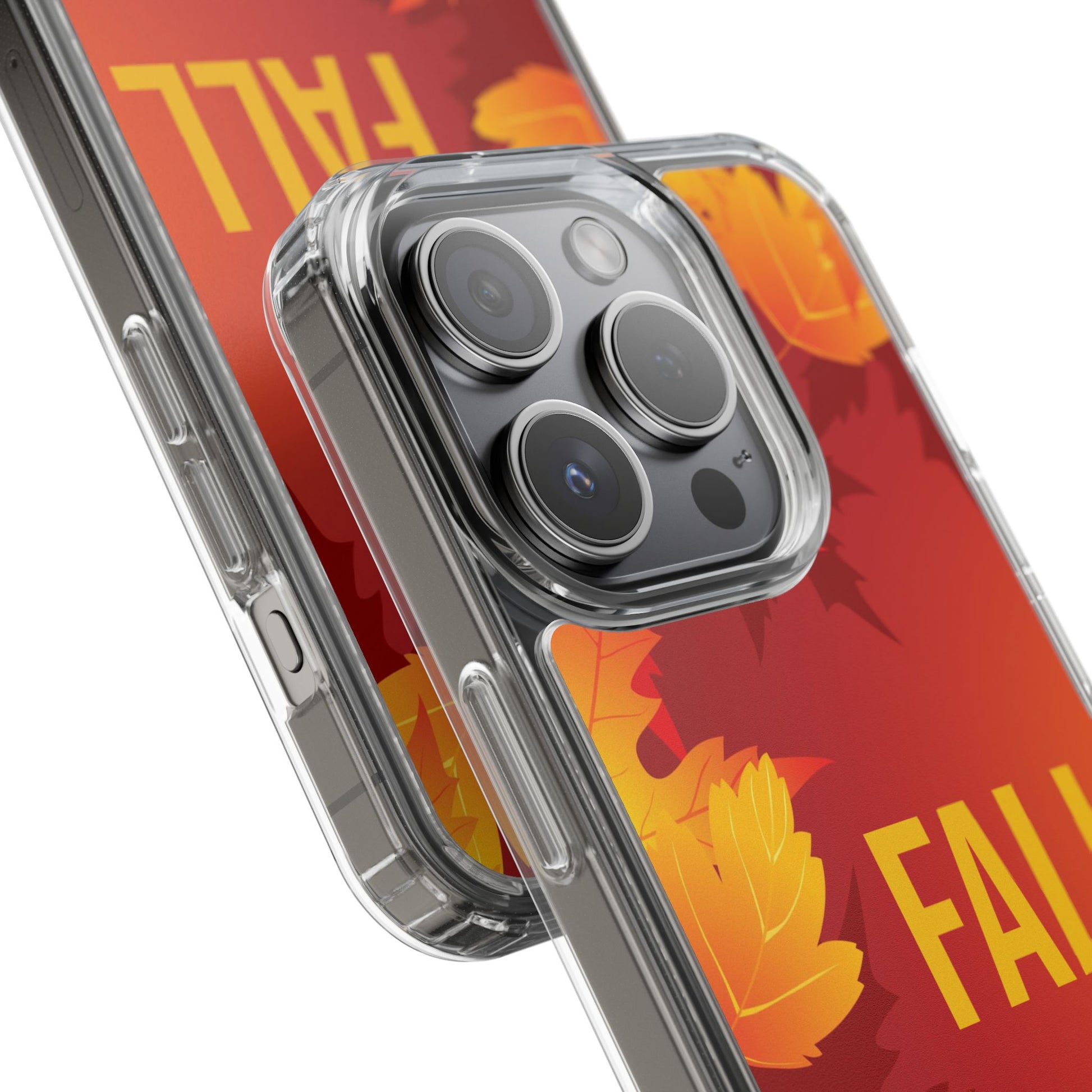 Autumn-Themed Clear Phone Case, Fall Season iPhone Cover, Transparent Case image 11