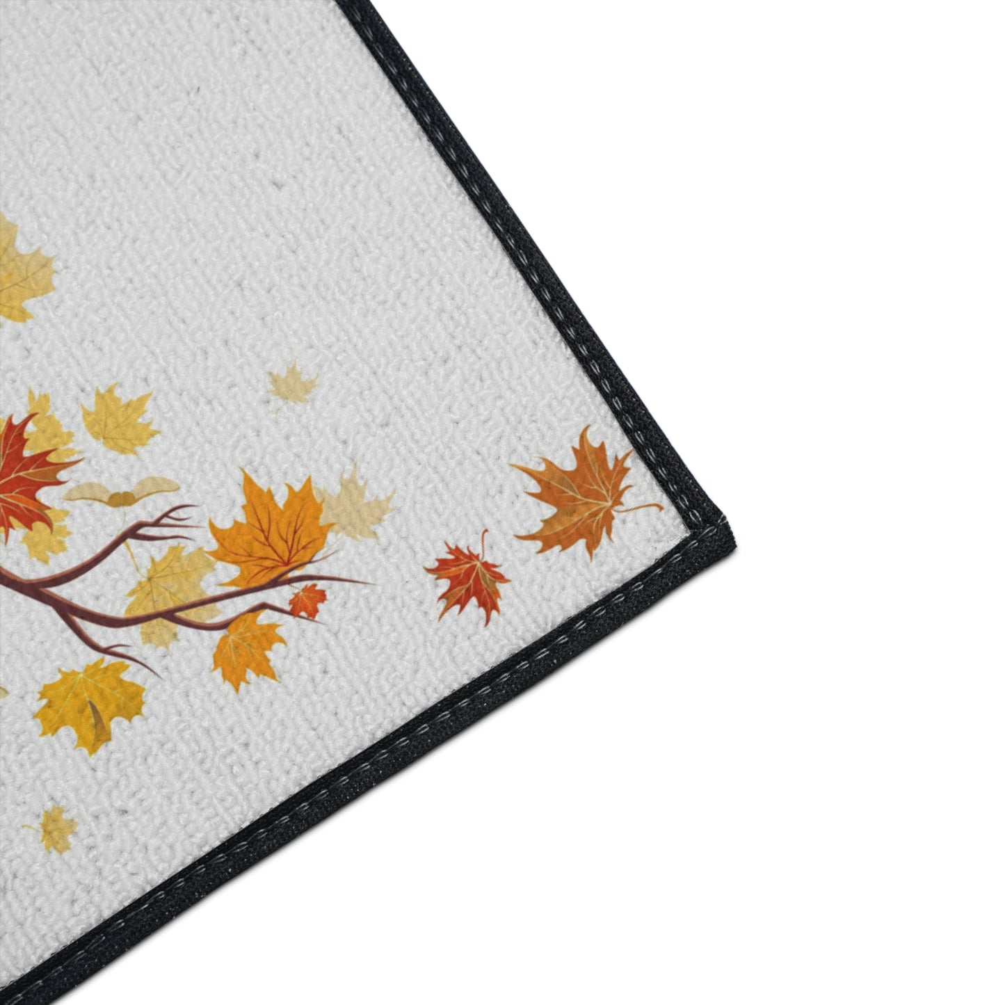 Autumn Leaves Floor Mat, Seasonal Home Decor, Fall Welcome Mat, Outdoor Rug image 5