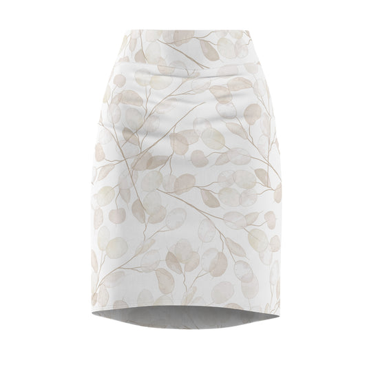 Elegant Floral Women's Pencil Skirt, Stylish Office Wear, Date Night Outfit image 0