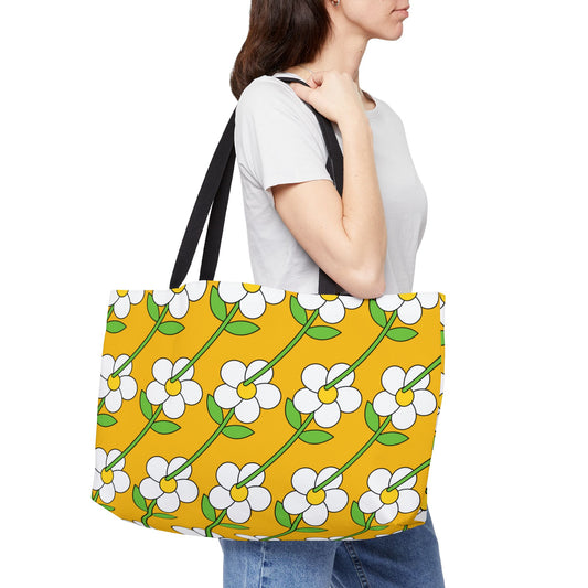 Floral Weekender Tote Bag image 0