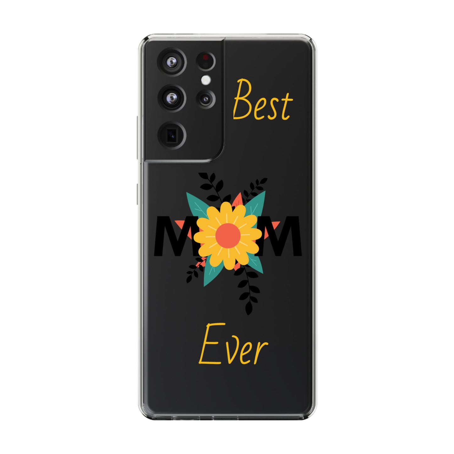 Mom-Themed Inspired Clear Phone Case, Fall Season iPhone Cover, Transparent Case image 2