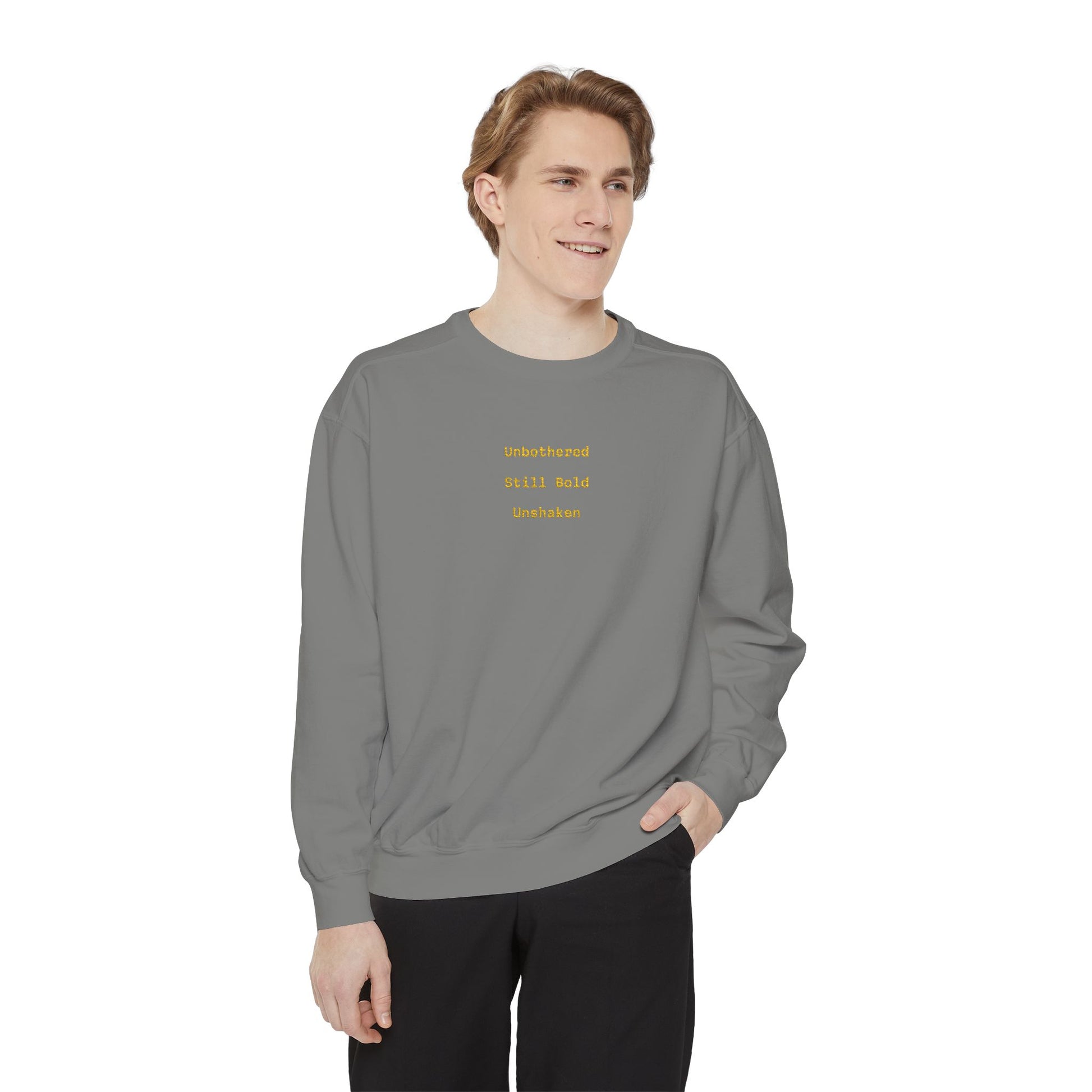 Unisex Garment-Dyed Sweatshirt, Cozy Gift for Her, Relaxed Style for Fall image 11