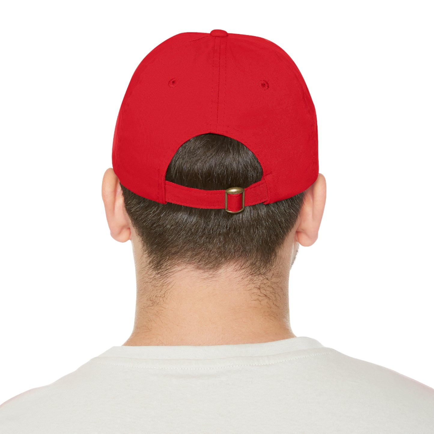 Gorra de papá con parche de cuero de tigre