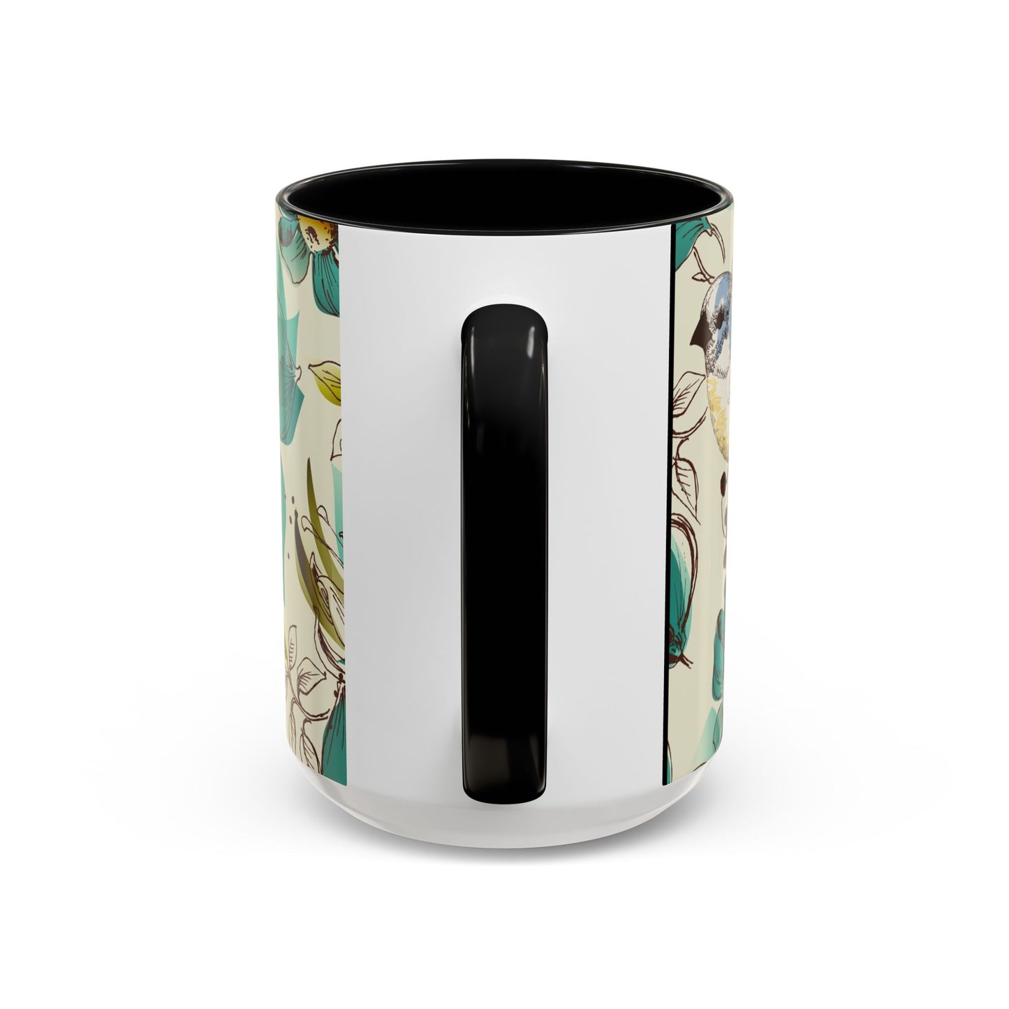Mug à café élégant à motif floral