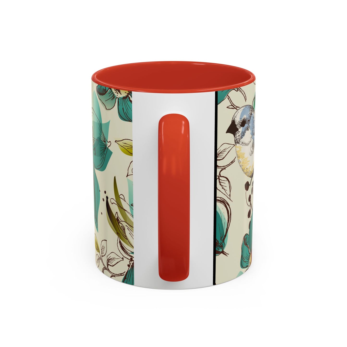 Mug à café élégant à motif floral