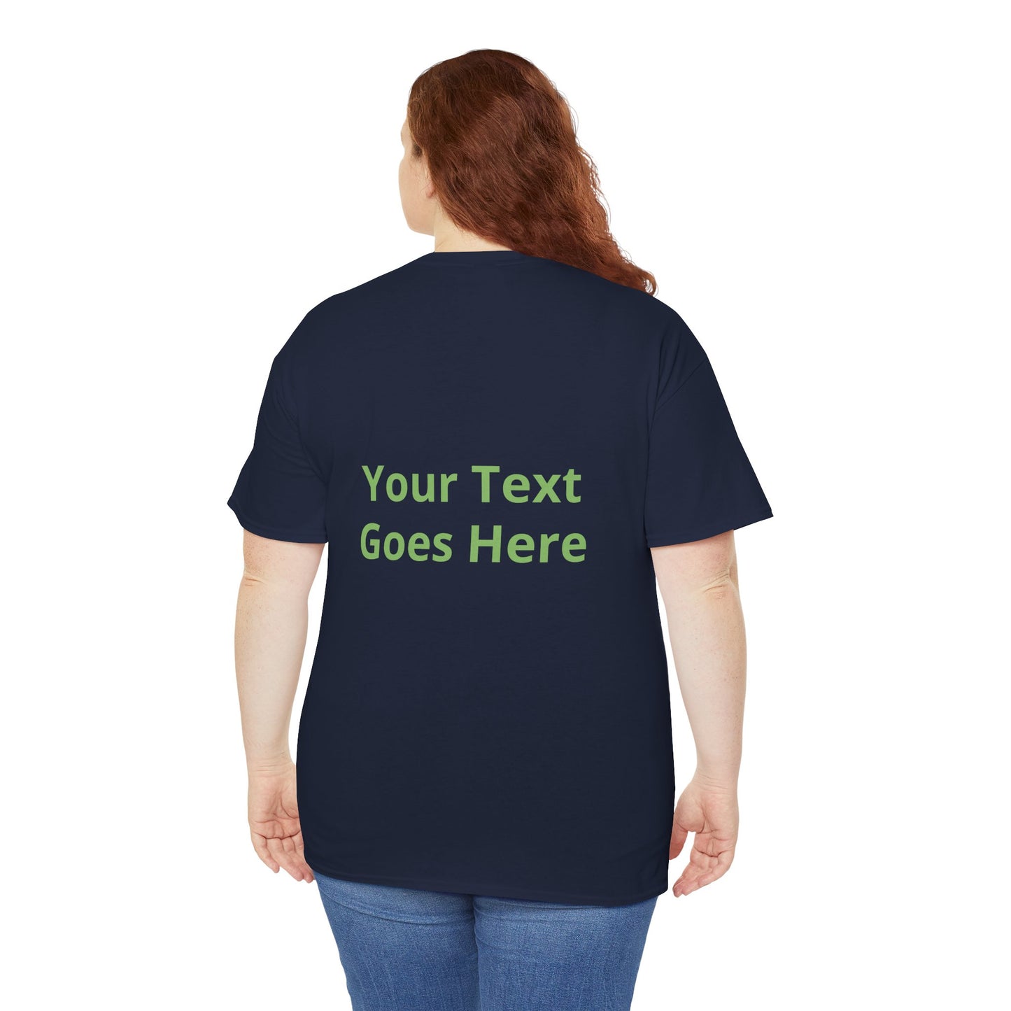 Custom Photo & Text T‑Shirt — Personalized Front/Back Print Tee