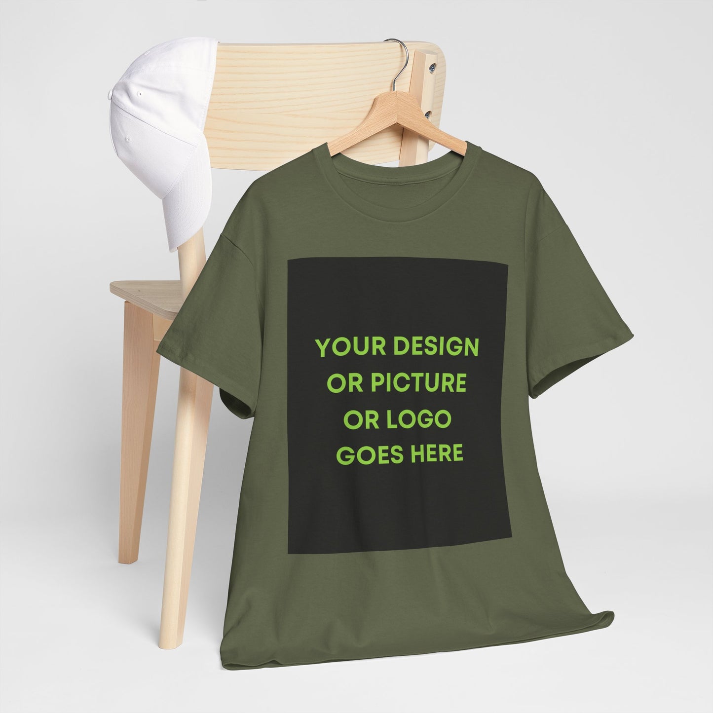Custom Photo & Text T‑Shirt — Personalized Front/Back Print Tee