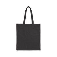 Black cotton canvas tote bag with "Best Mom Ever" design, durable and eco-friendly.