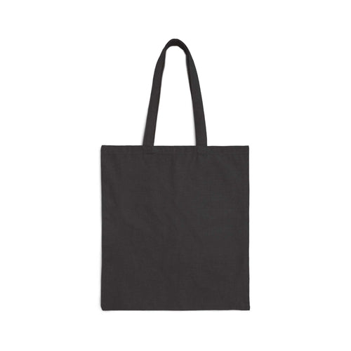 Black cotton canvas tote bag with "Best Mom Ever" design, durable and eco-friendly.