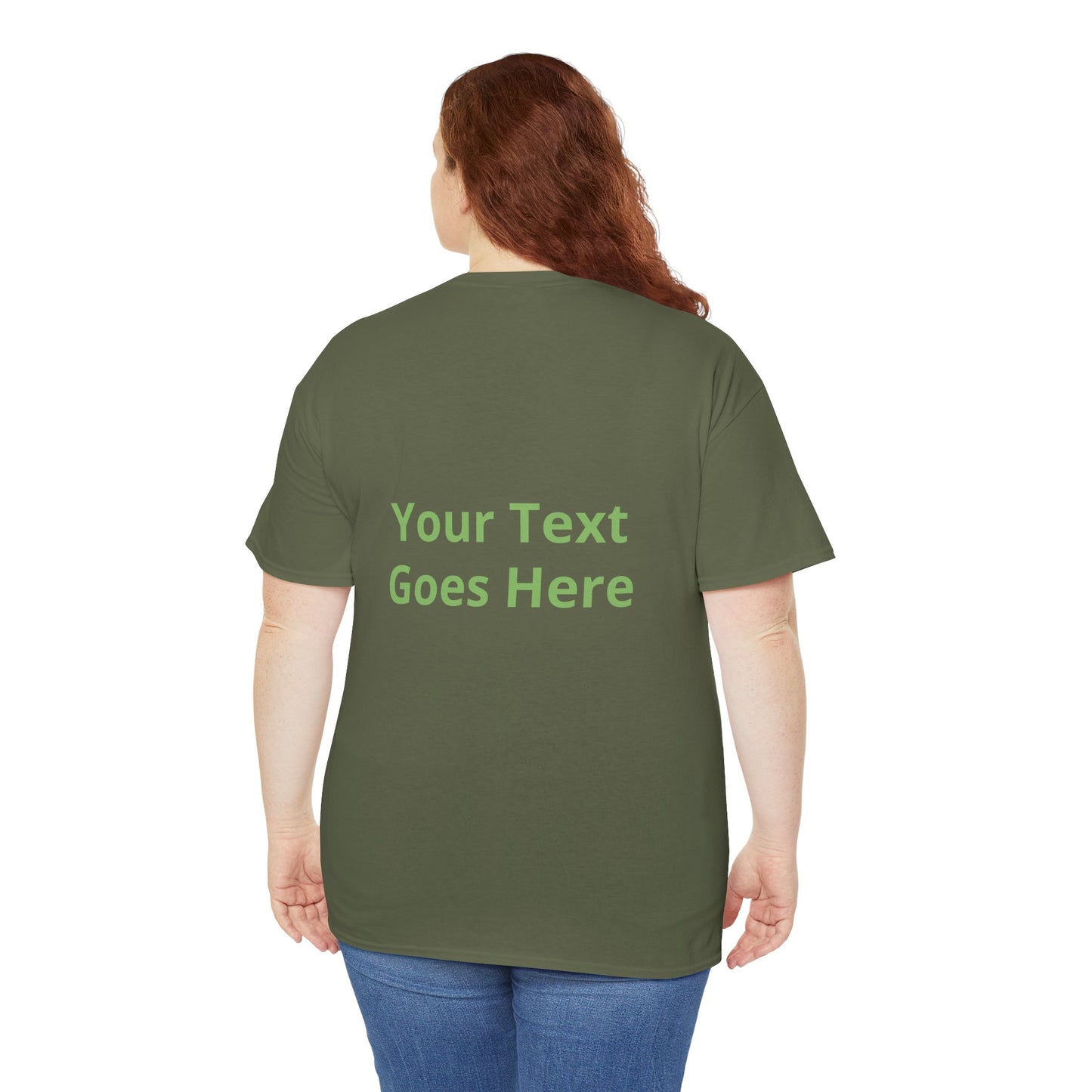 Custom Photo & Text T‑Shirt — Personalized Front/Back Print Tee