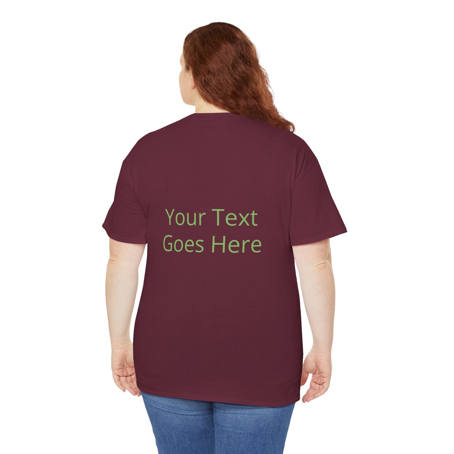 Custom Photo & Text T‑Shirt — Personalized Front/Back Print Tee