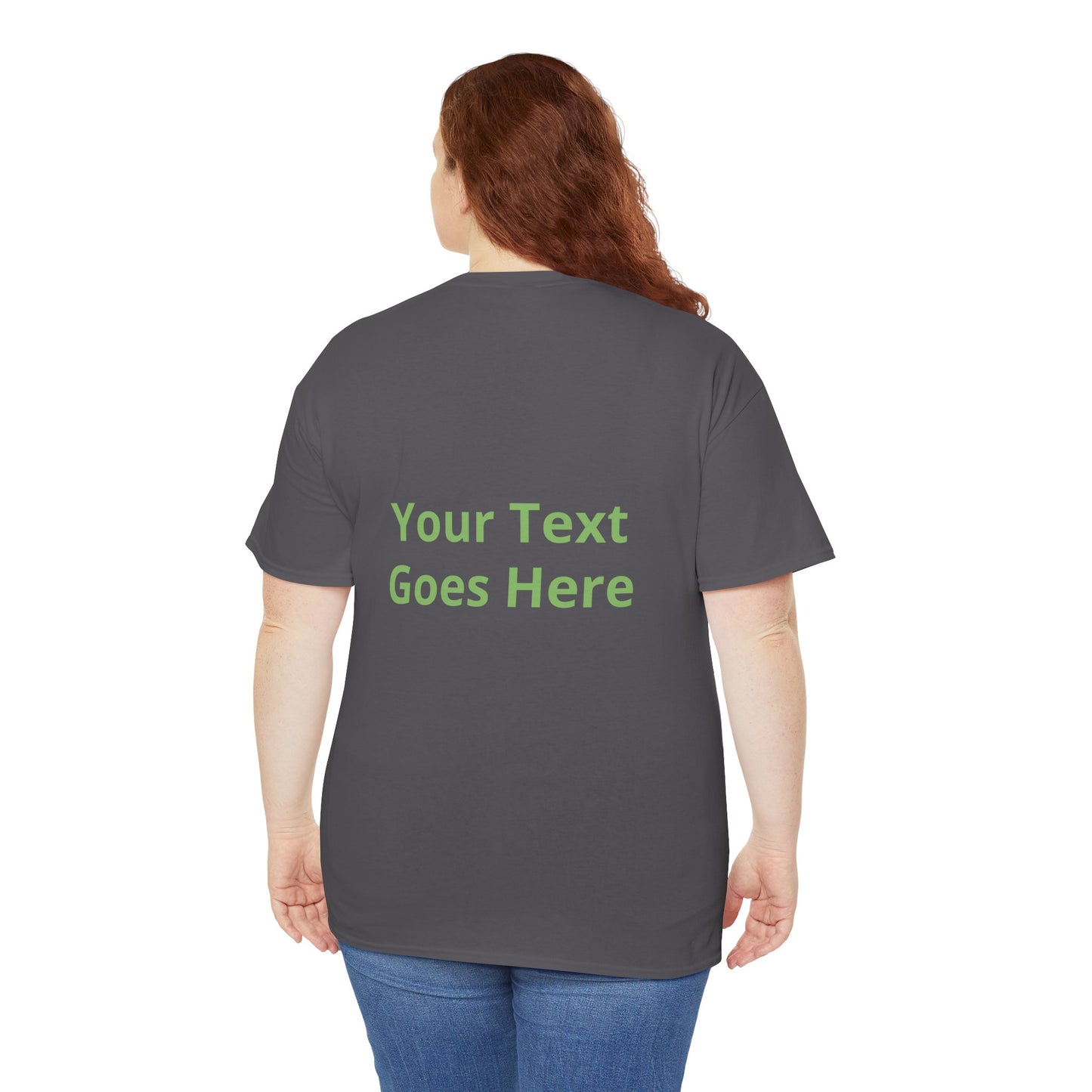 Custom Photo & Text T‑Shirt — Personalized Front/Back Print Tee