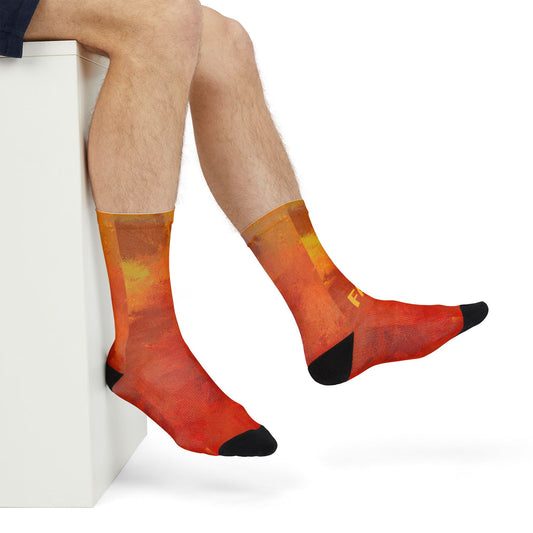 Sublimation Crew Socks - With Fall Design image 1