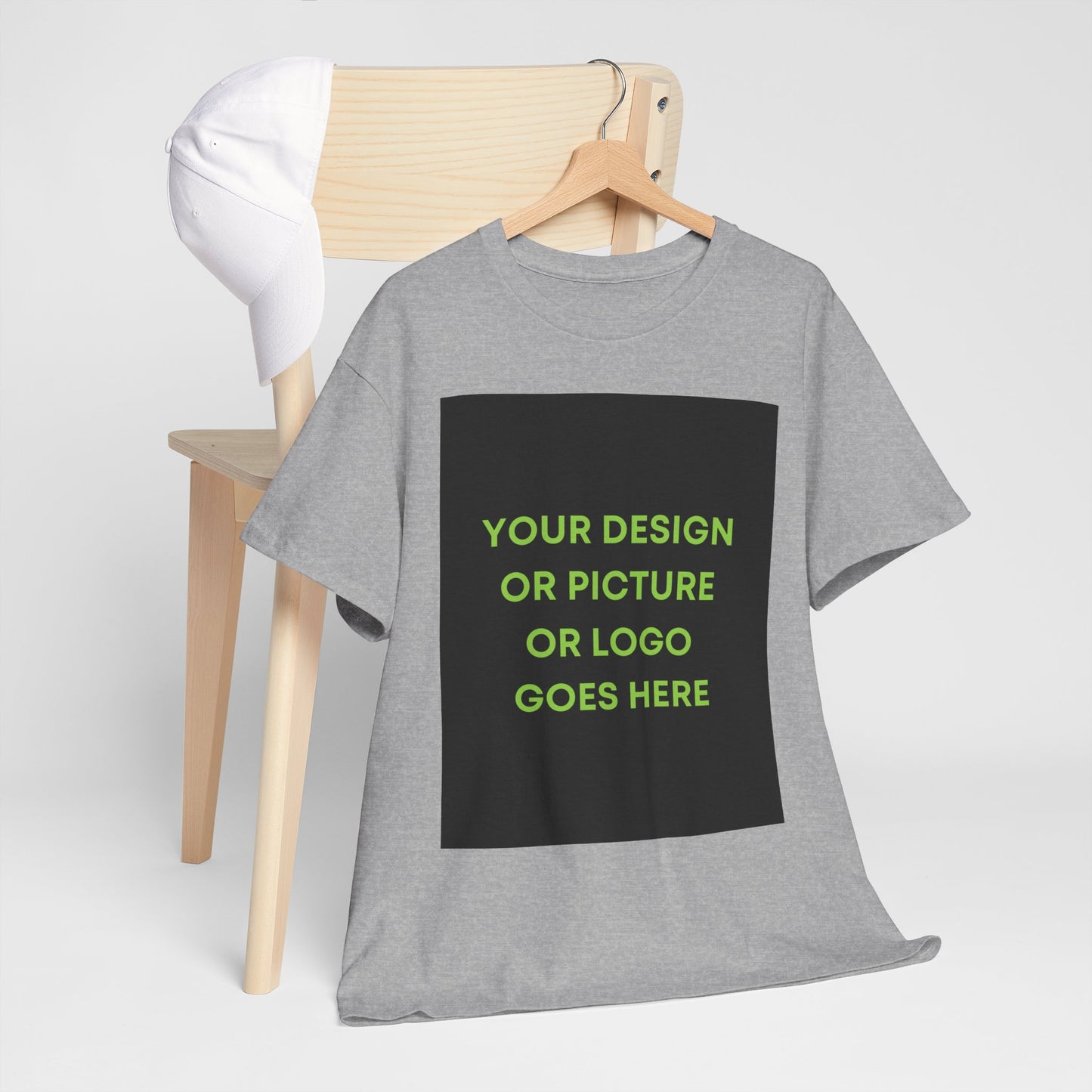 Custom Photo & Text T‑Shirt — Personalized Front/Back Print Tee