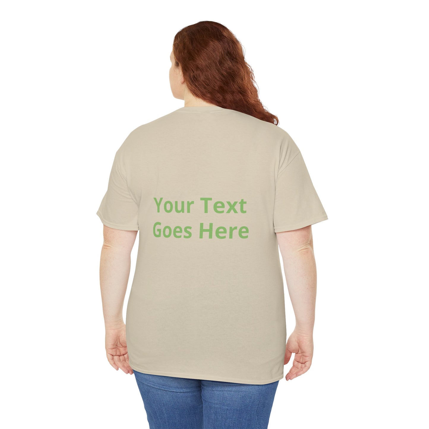 Custom Photo & Text T‑Shirt — Personalized Front/Back Print Tee