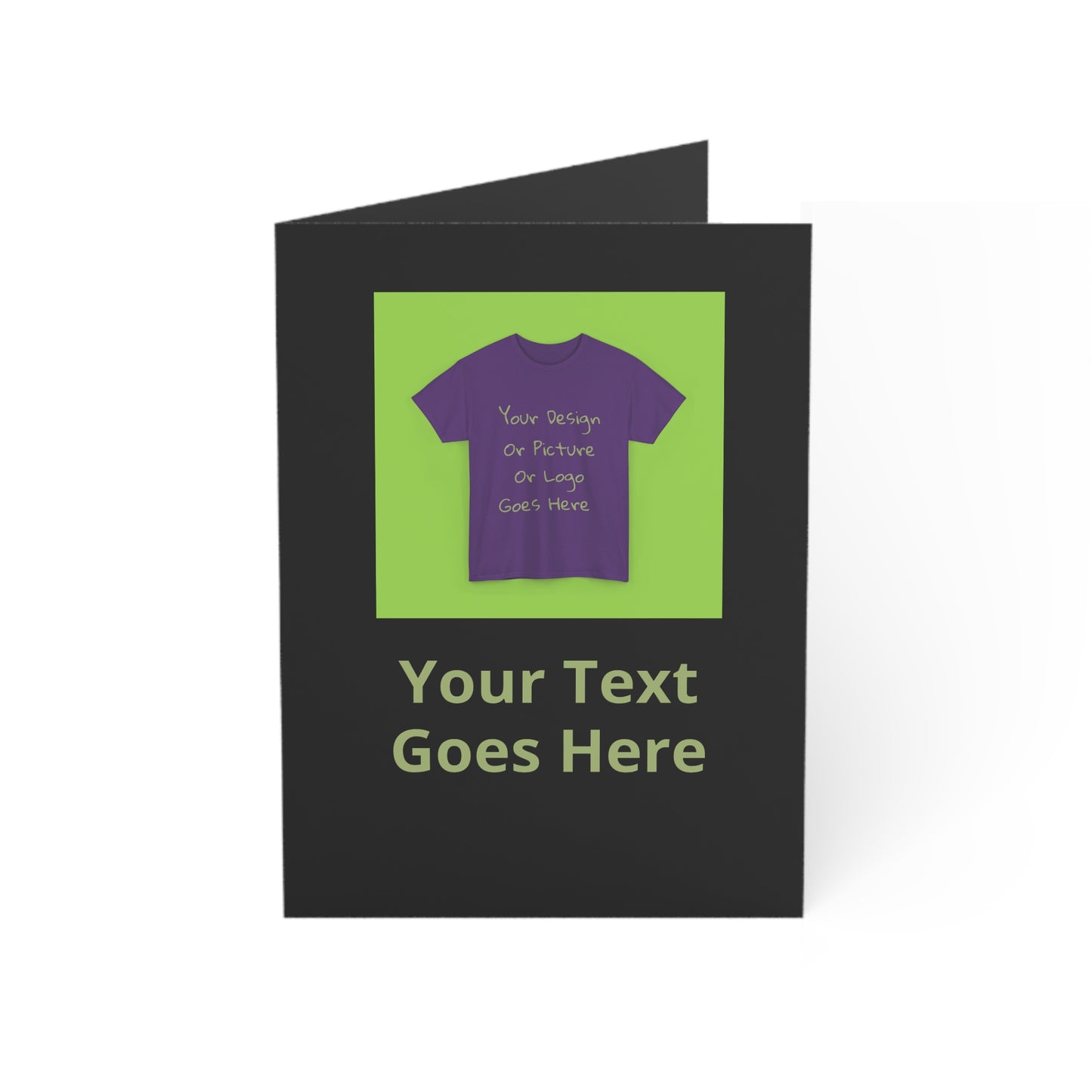 Personalize This Folded Greeting Cards With Your Photo &Text