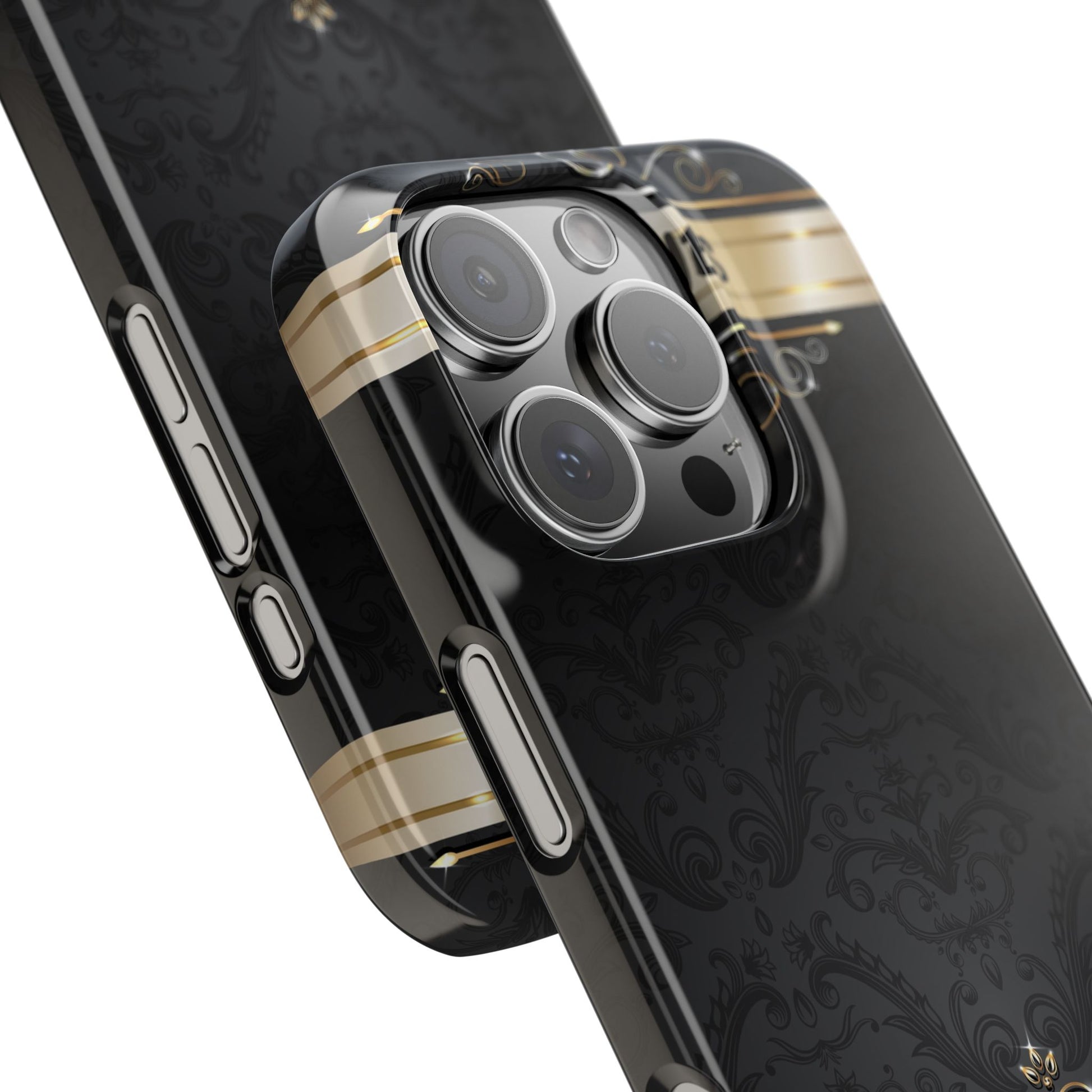 Luxury Phone Case - Black & Gold  Design, Slim Fit, Stylish Unique Gift image 7