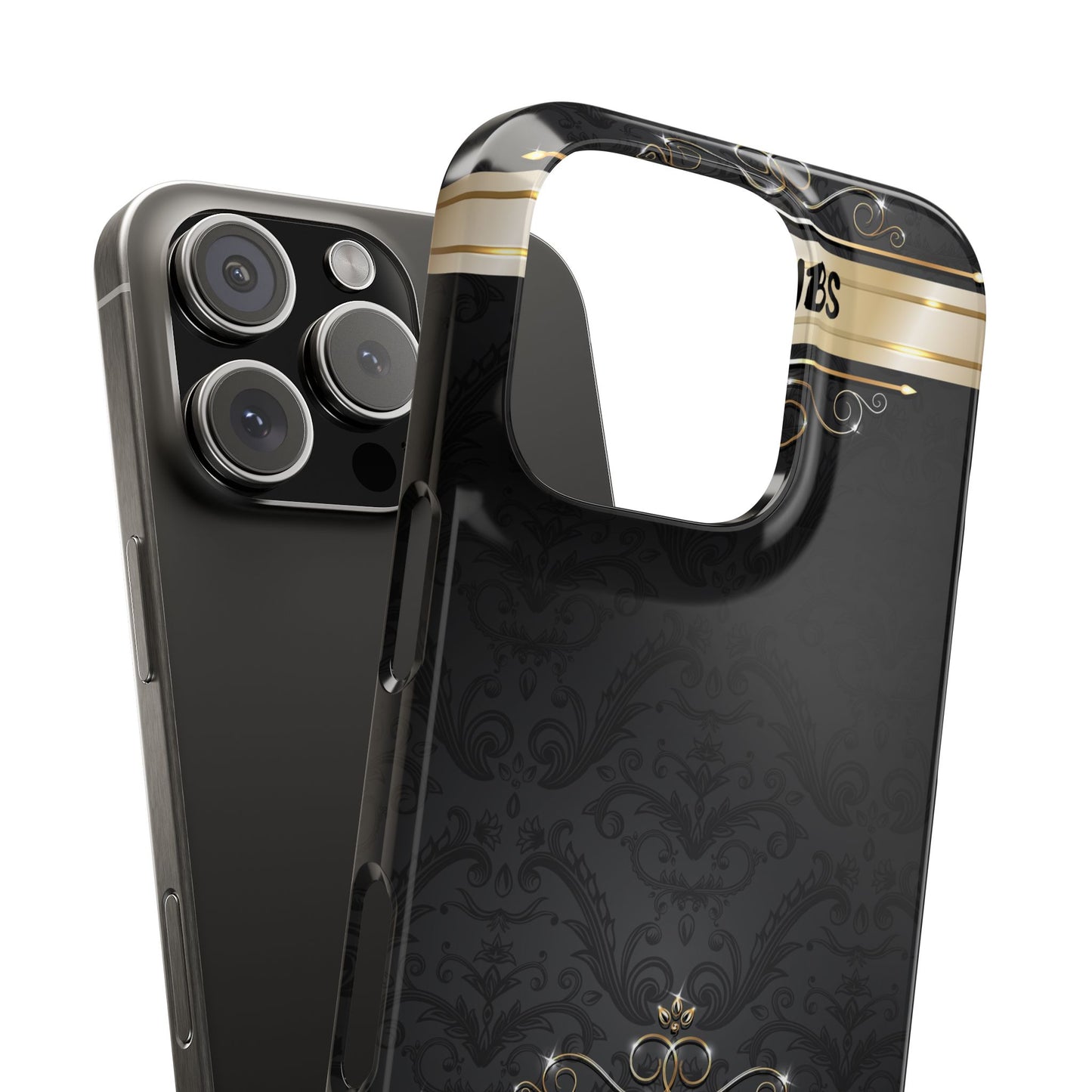 Luxury Phone Case - Black & Gold  Design, Slim Fit, Stylish Unique Gift image 6