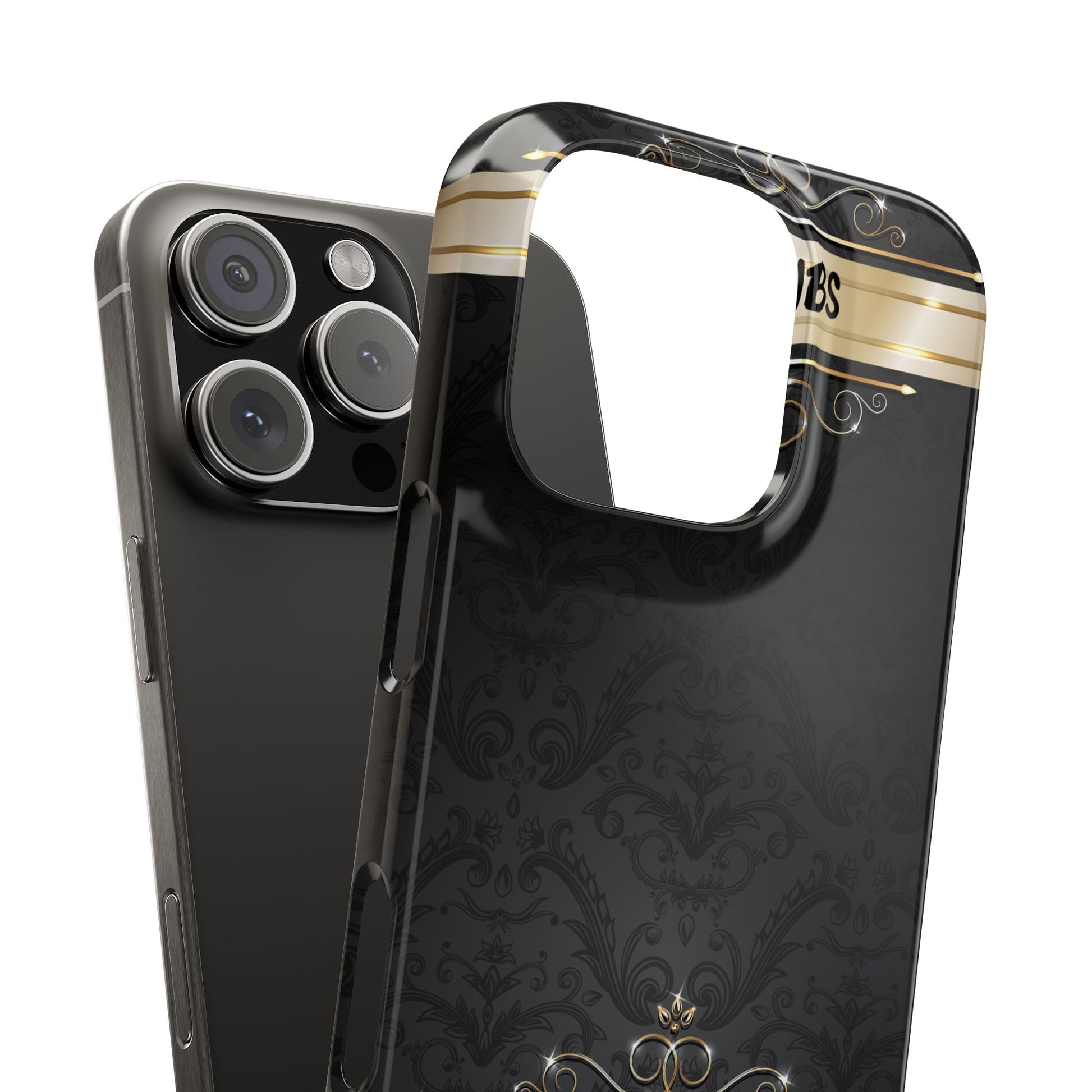 Luxury Phone Case - Black & Gold  Design, Slim Fit, Stylish Unique Gift image 6