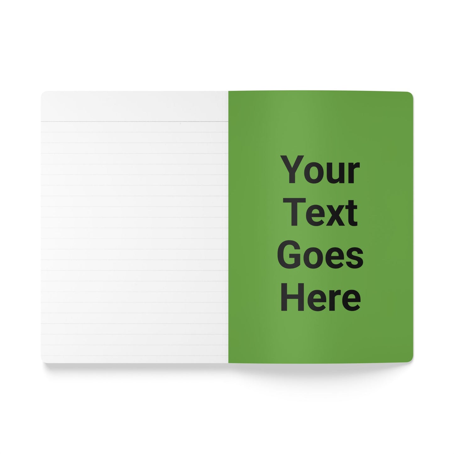 Custom Text Minimalist Green Journal