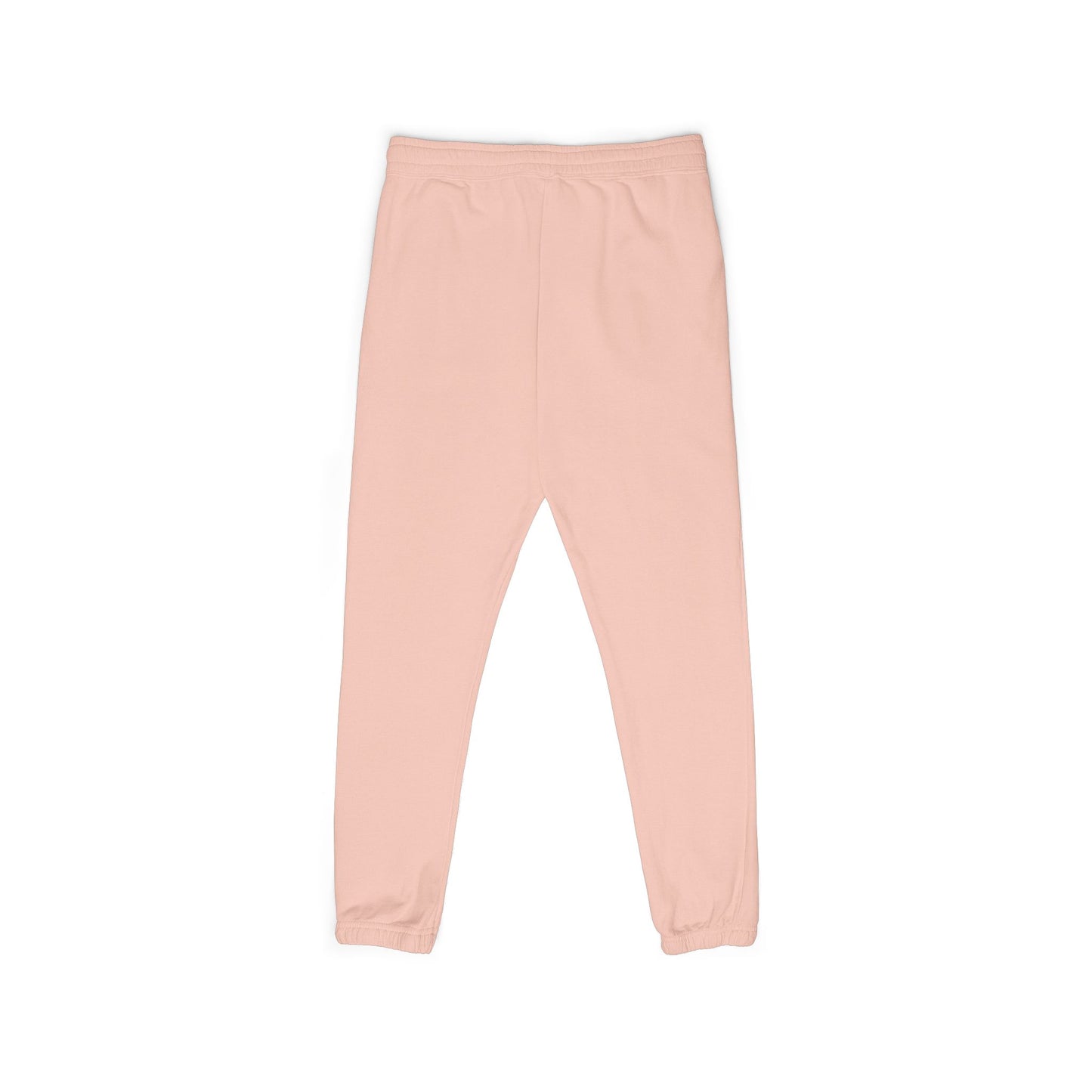 Pink sweatpants on a white background