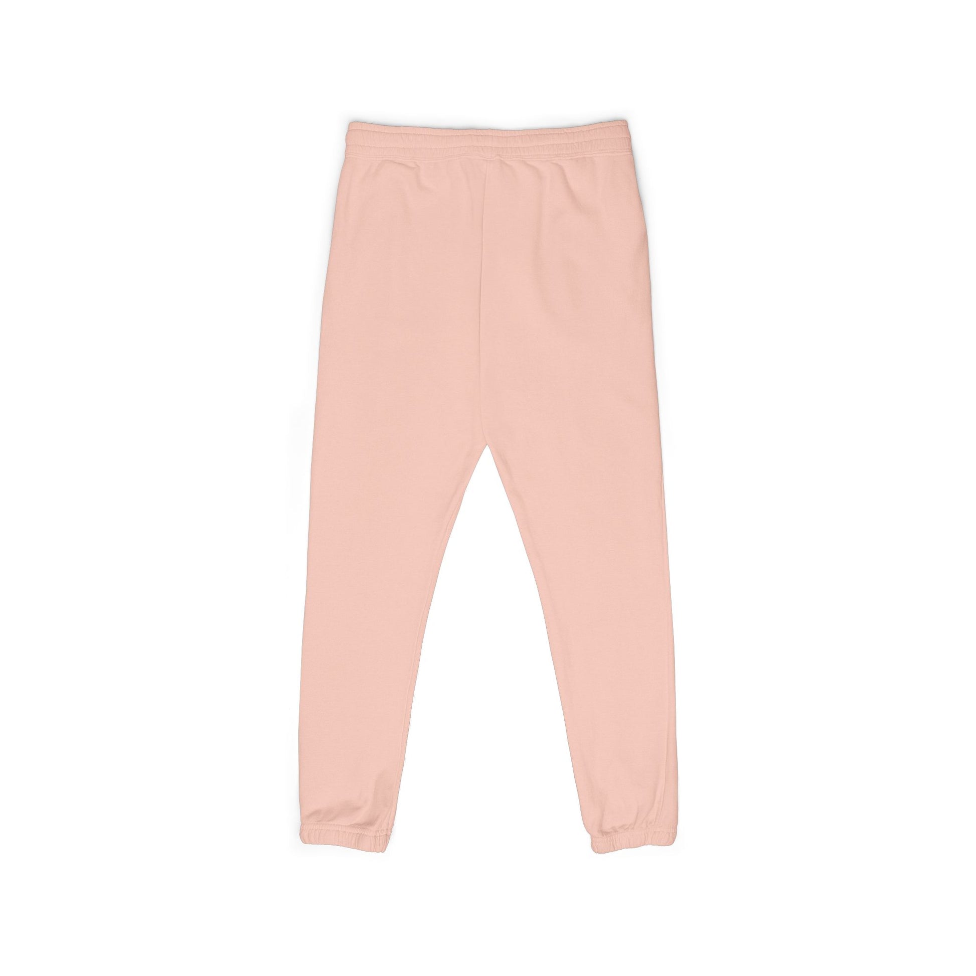 Pink sweatpants on a white background