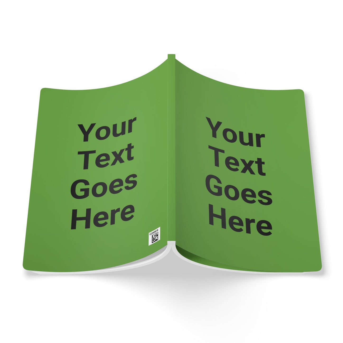 Custom Text Minimalist Green Journal