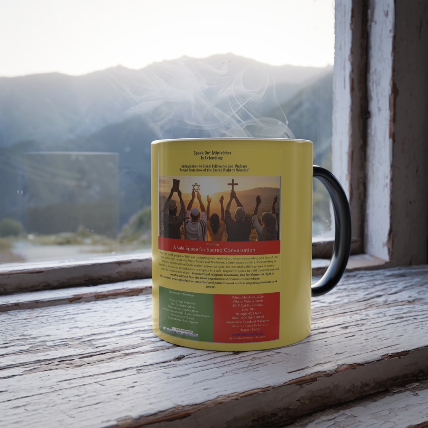 Custom Color Morphing Mug, 11oz