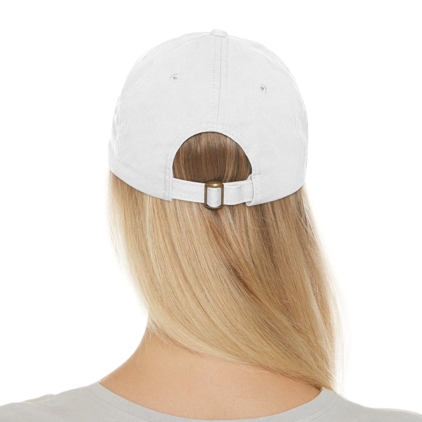 Gorra de papá con parche de cuero de tigre
