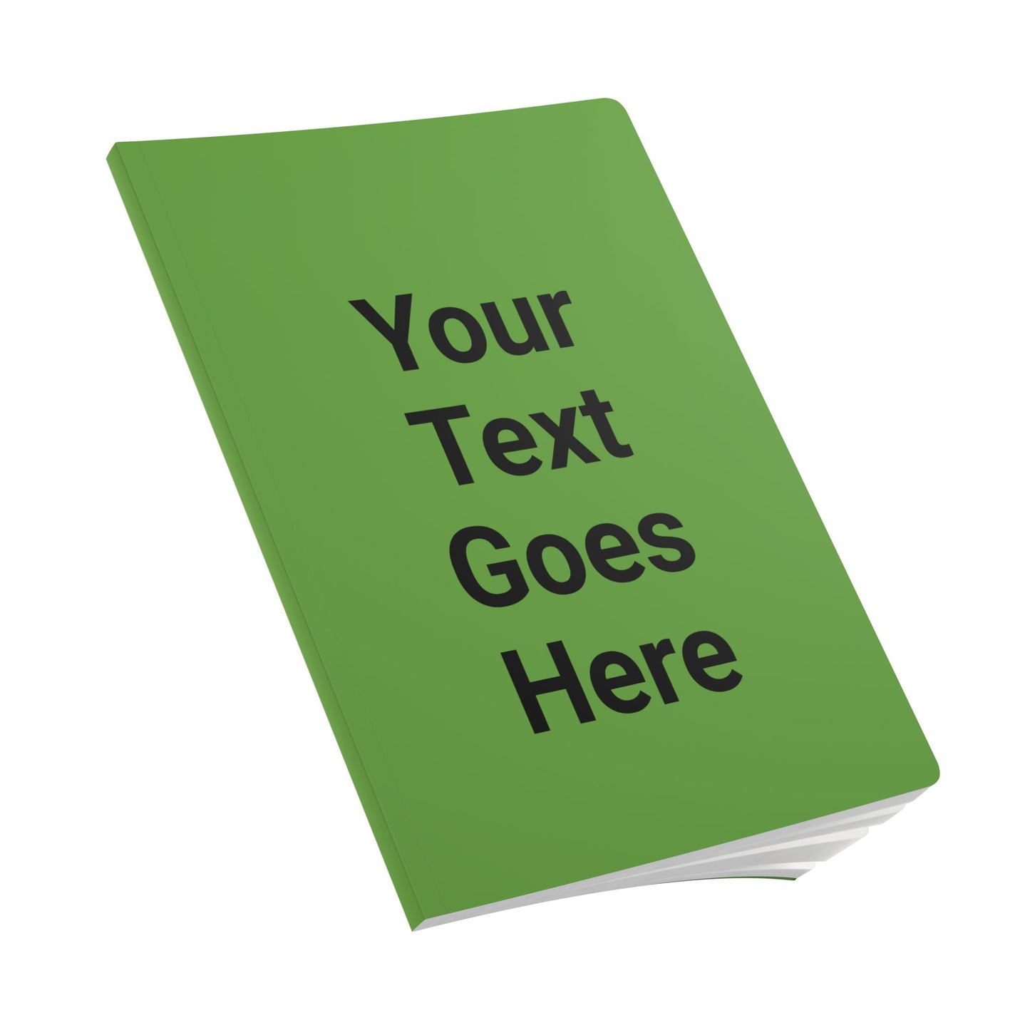 Custom Text Minimalist Green Journal