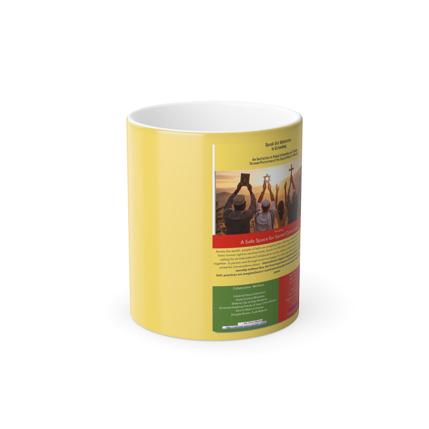 Custom Color Morphing Mug, 11oz