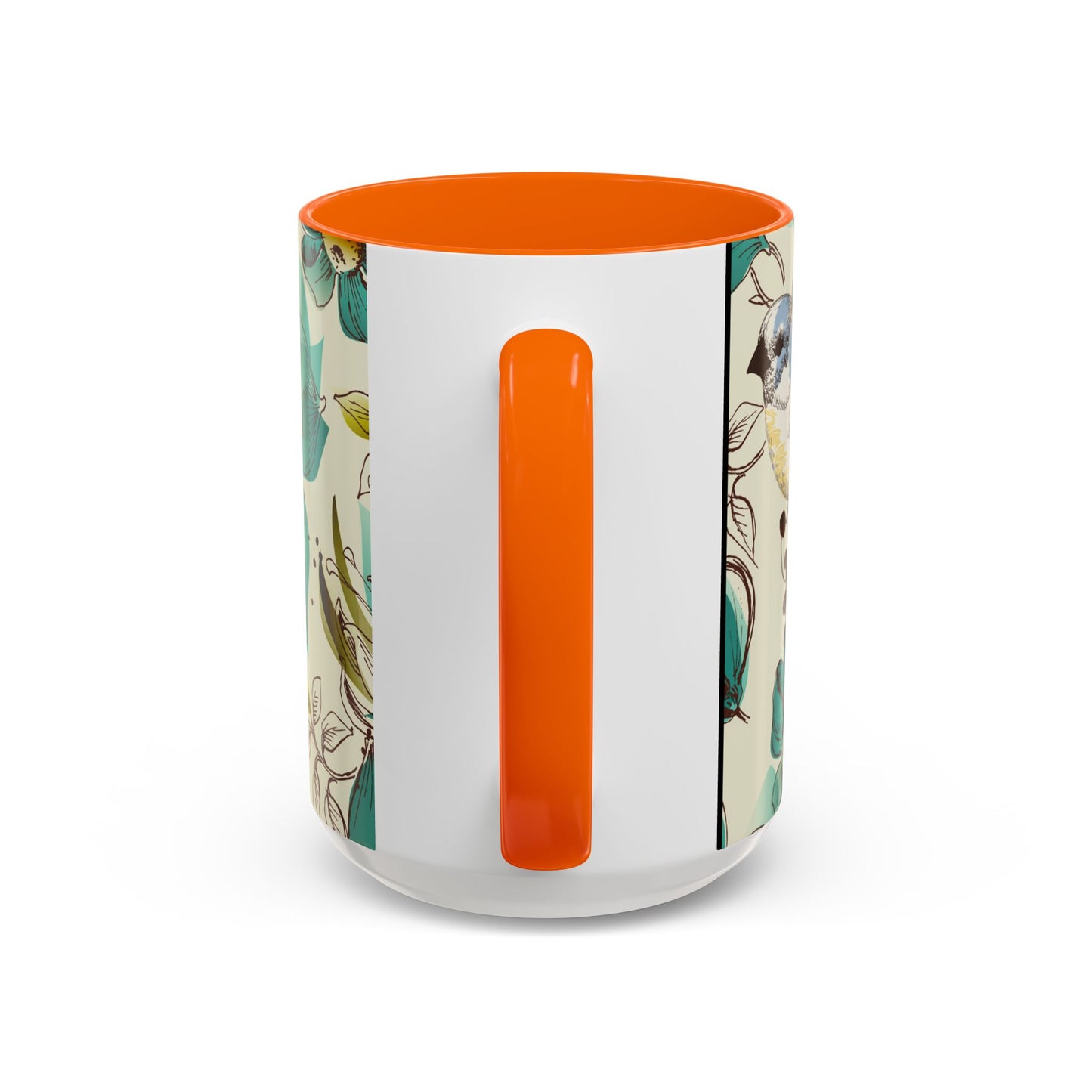 Mug à café élégant à motif floral