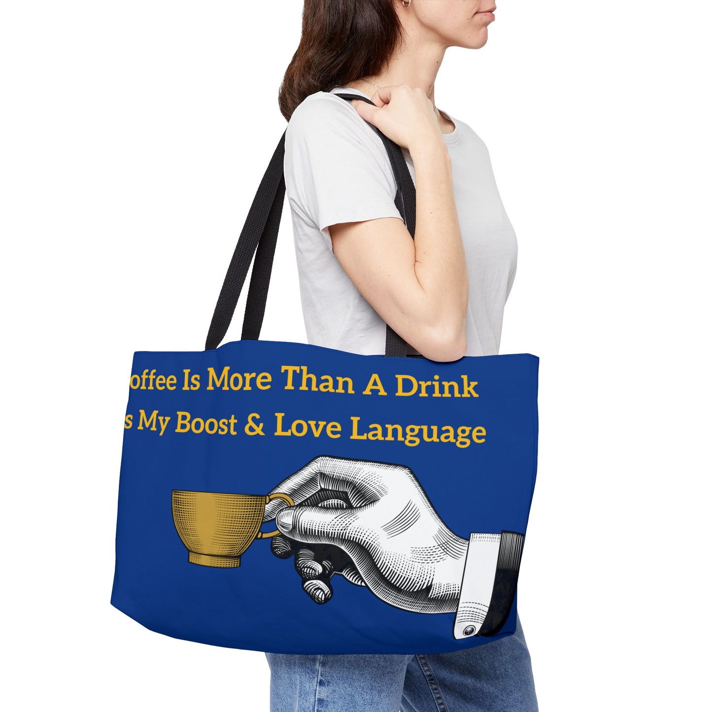 Coffee Lover's Weekender Tote Bag
