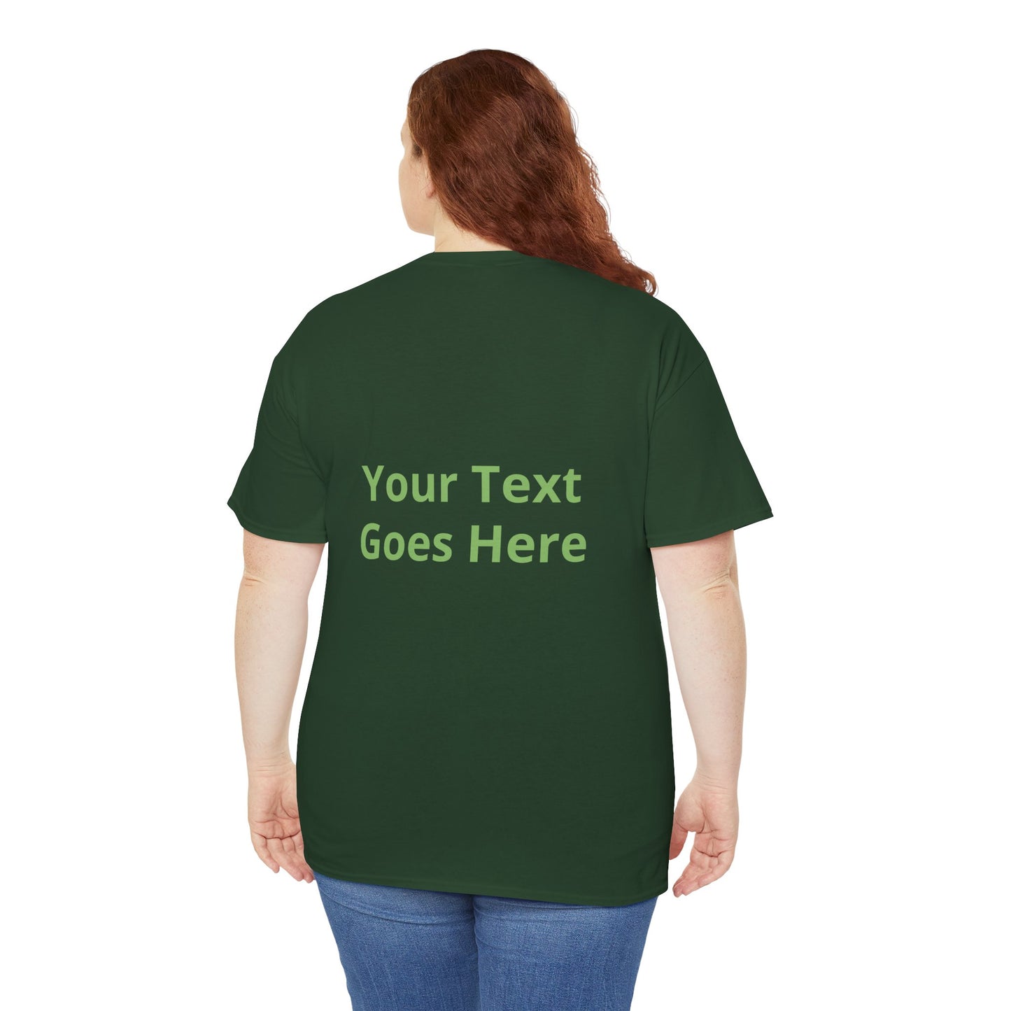 Custom Photo & Text T‑Shirt — Personalized Front/Back Print Tee