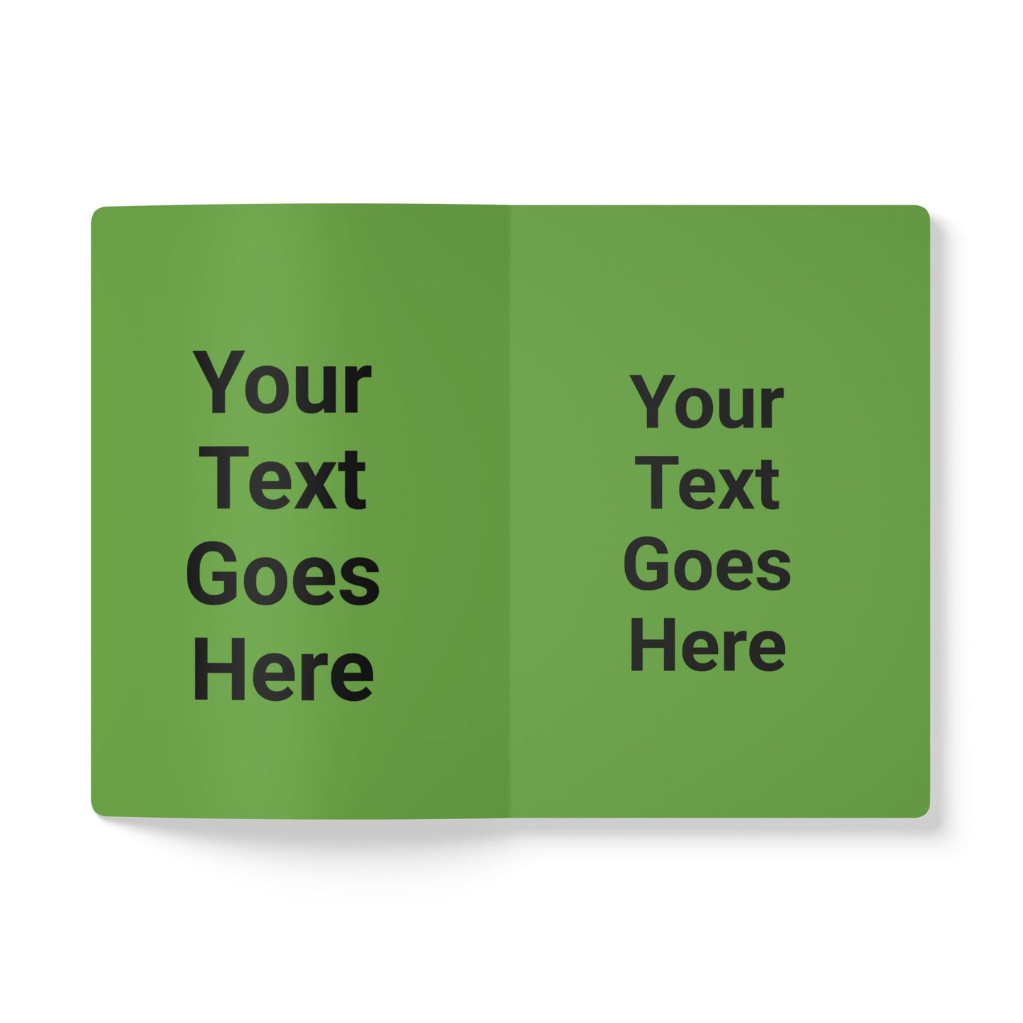 Custom Text Minimalist Green Journal
