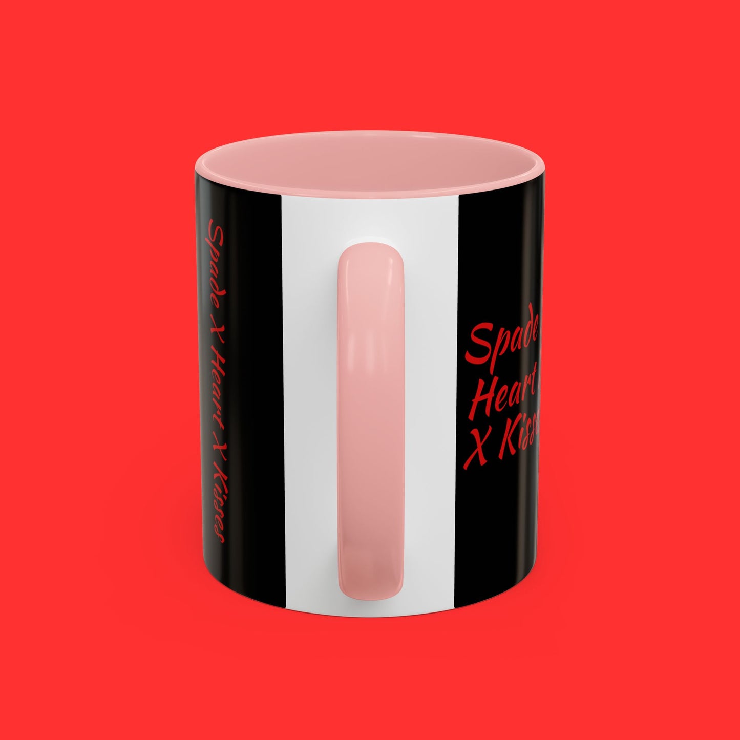 Kisses & X’s Pattern Coffee Mug — Romantic Valentine Accent Mug (11/15oz)