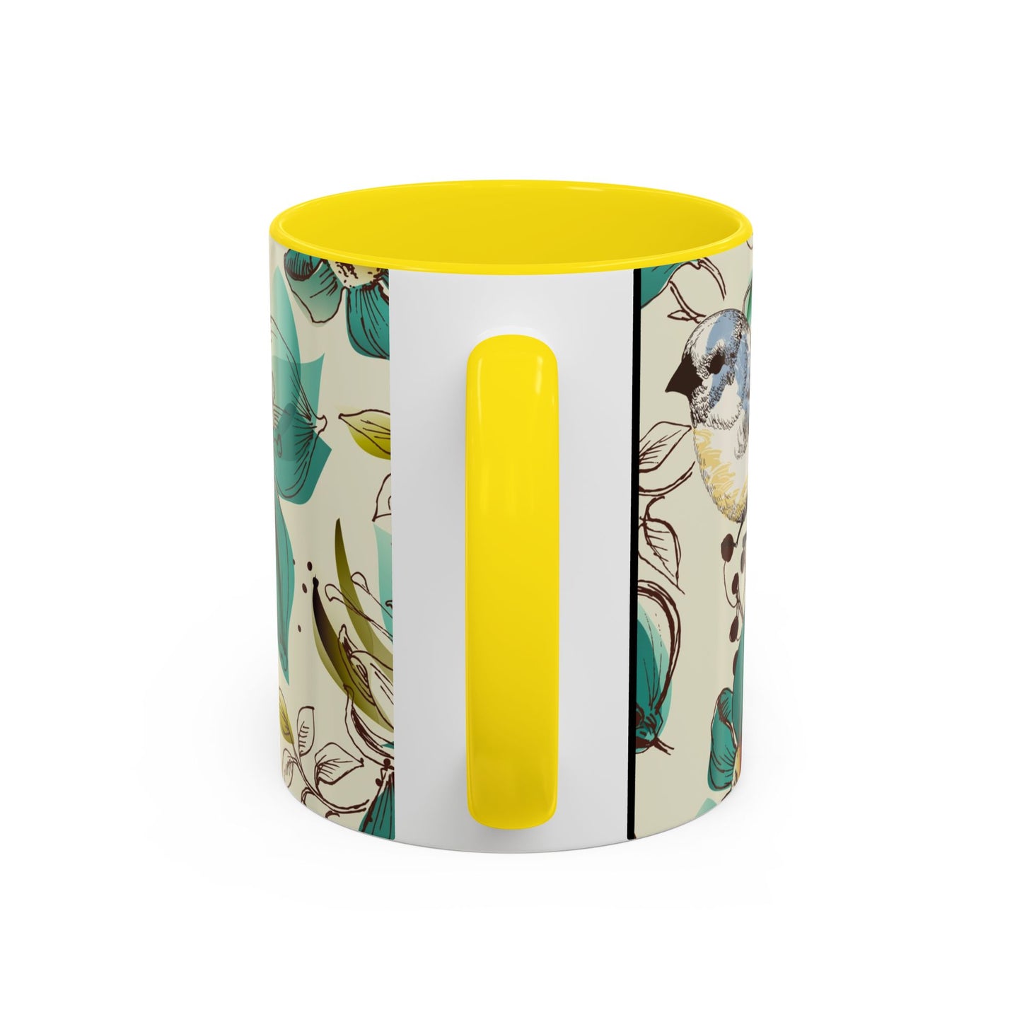 Mug à café élégant à motif floral