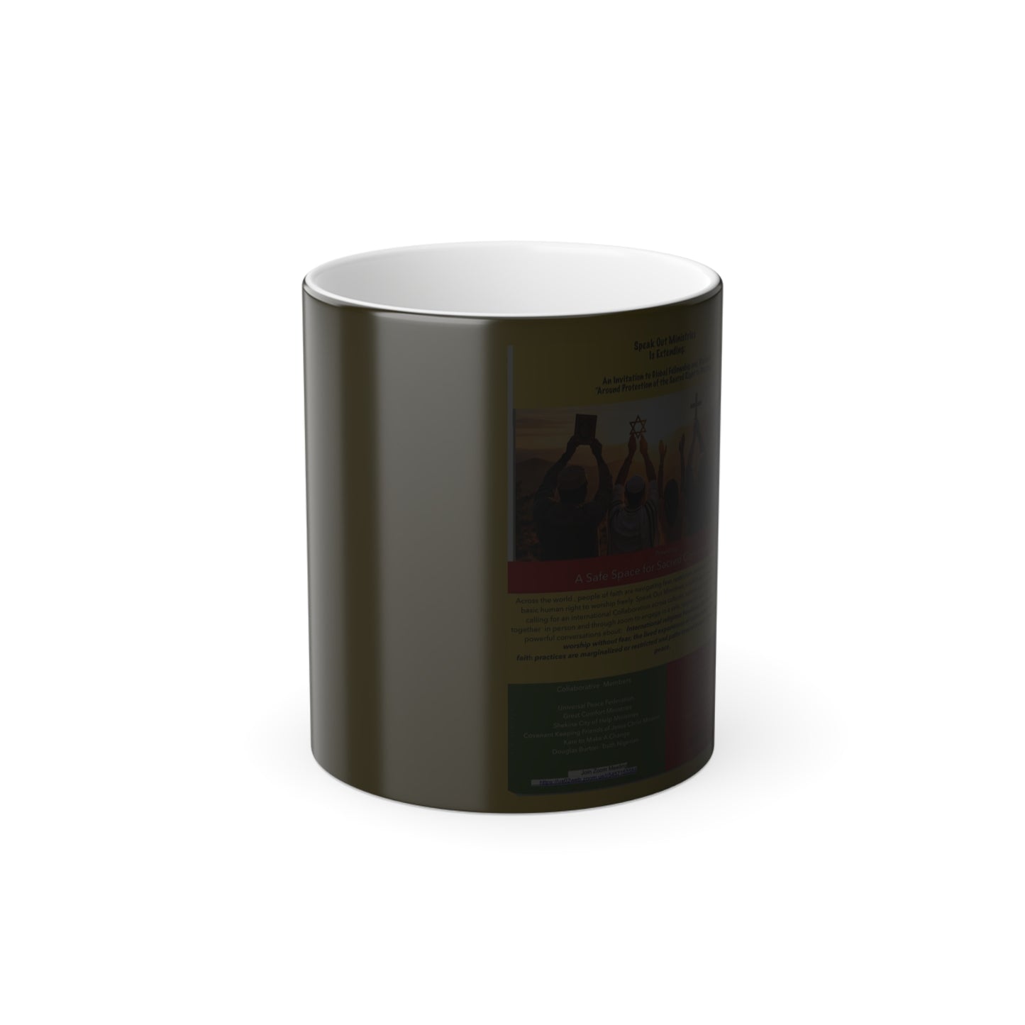 Custom Color Morphing Mug, 11oz