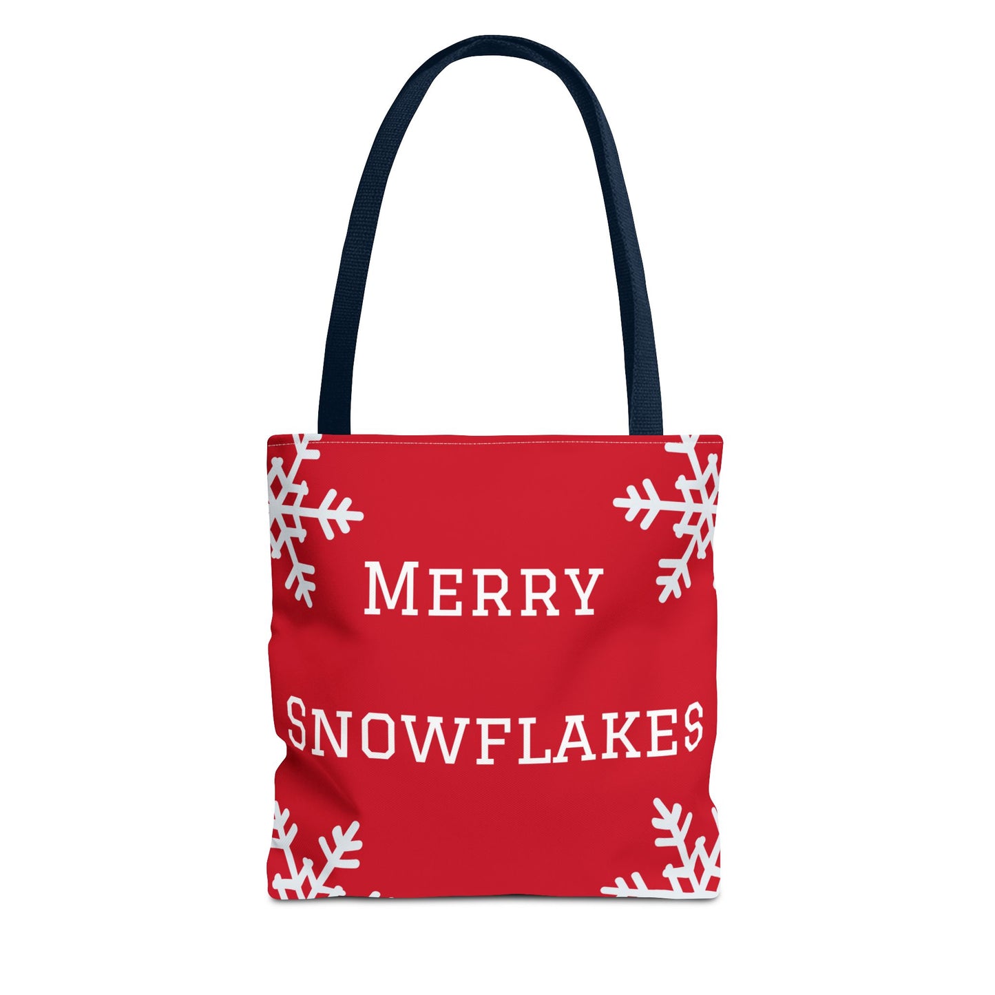 Merry Snowflakes Tote Bag