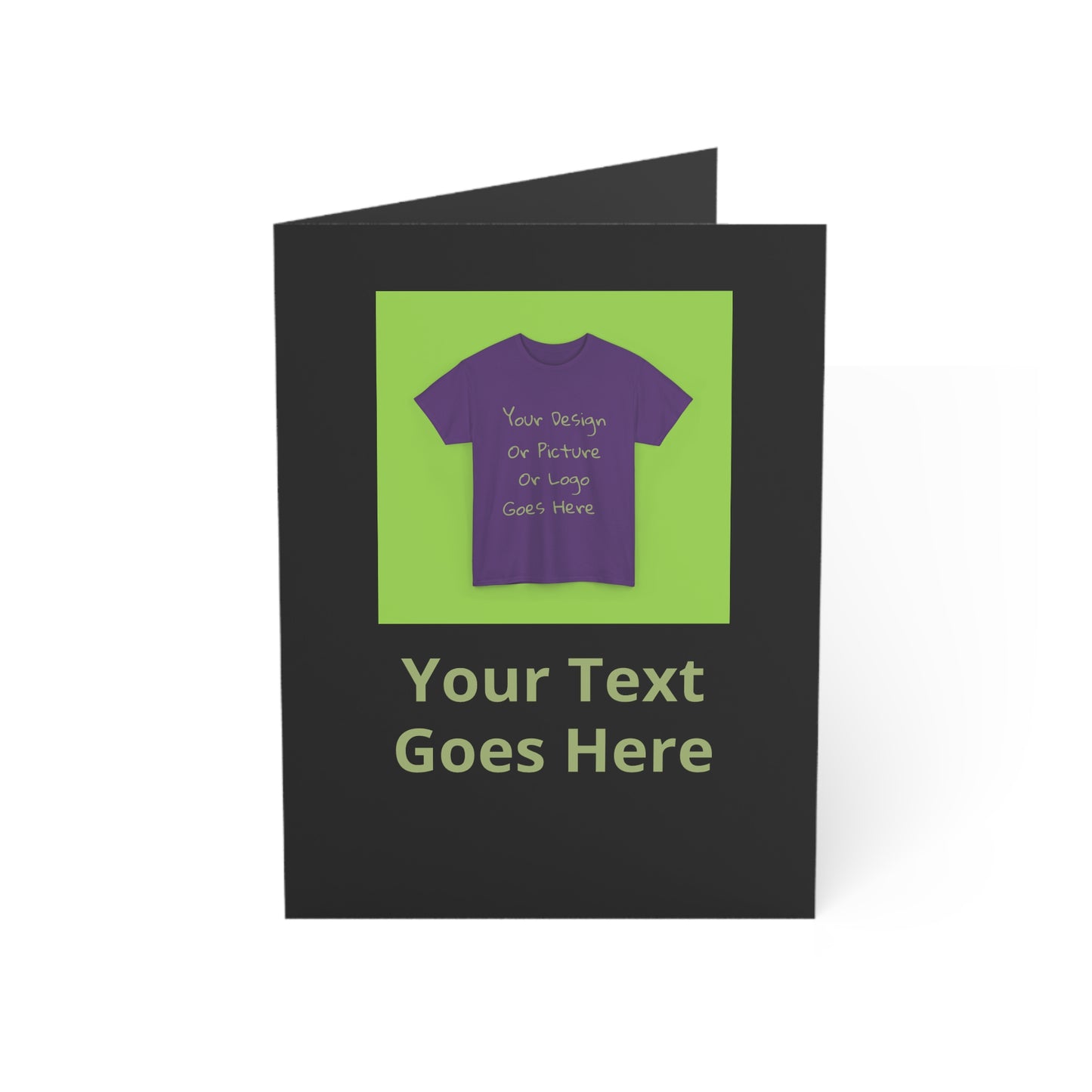 Personalize This Folded Greeting Cards With Your Photo &Text