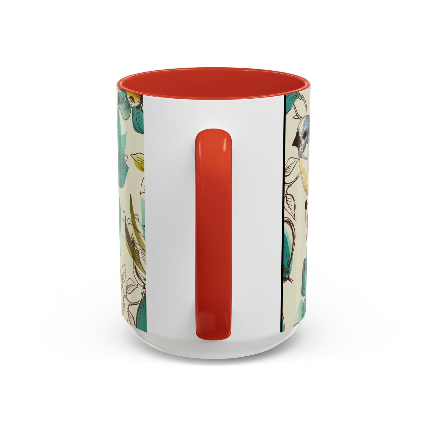 Mug à café élégant à motif floral