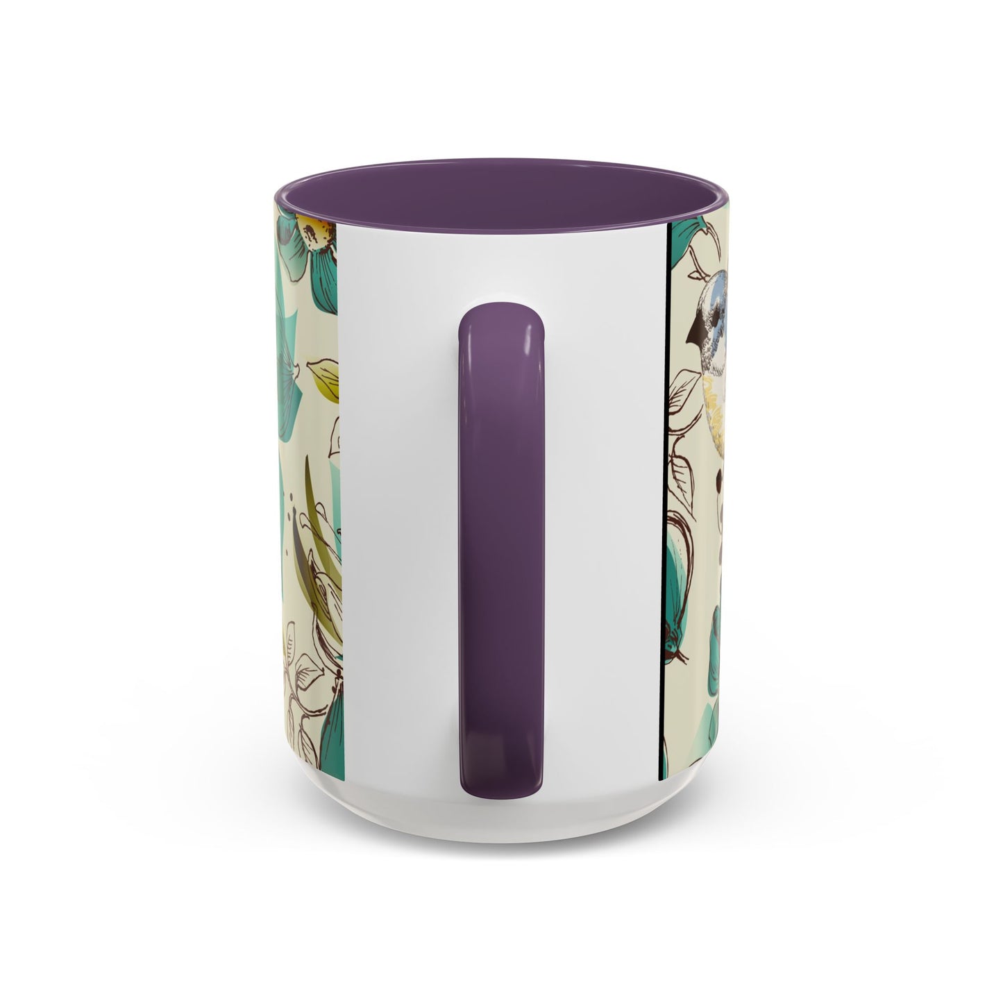 Mug à café élégant à motif floral